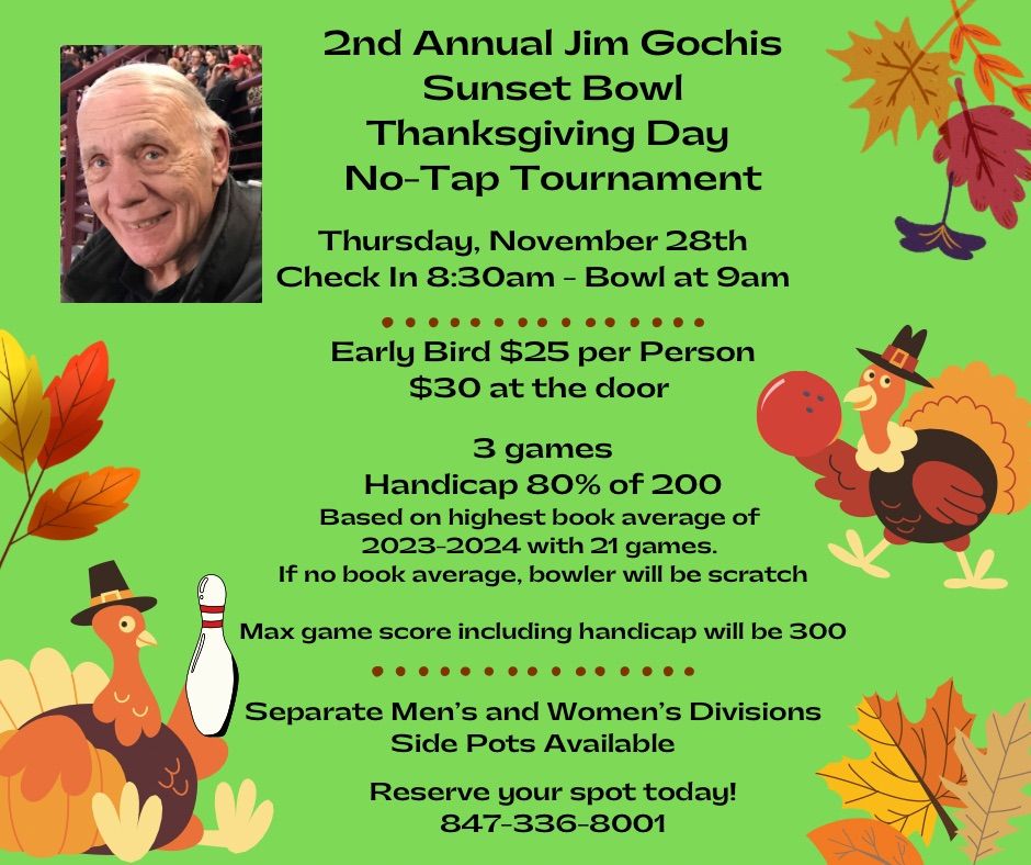 Thanksgiving No-Tap Tournament 