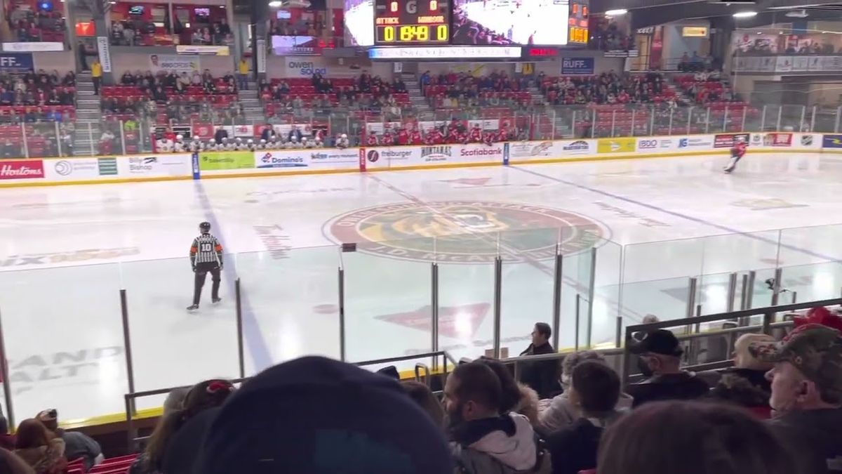 Barrie Colts at Owen Sound Attack at Harry Lumley Bayshore Community Centre