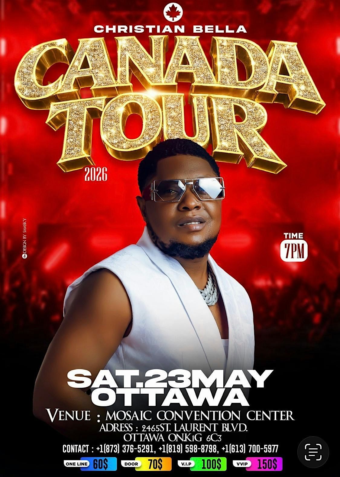 Soir\u00e9e sp\u00e9cial et concert Live Christian Bella \u00e0 Ottawa