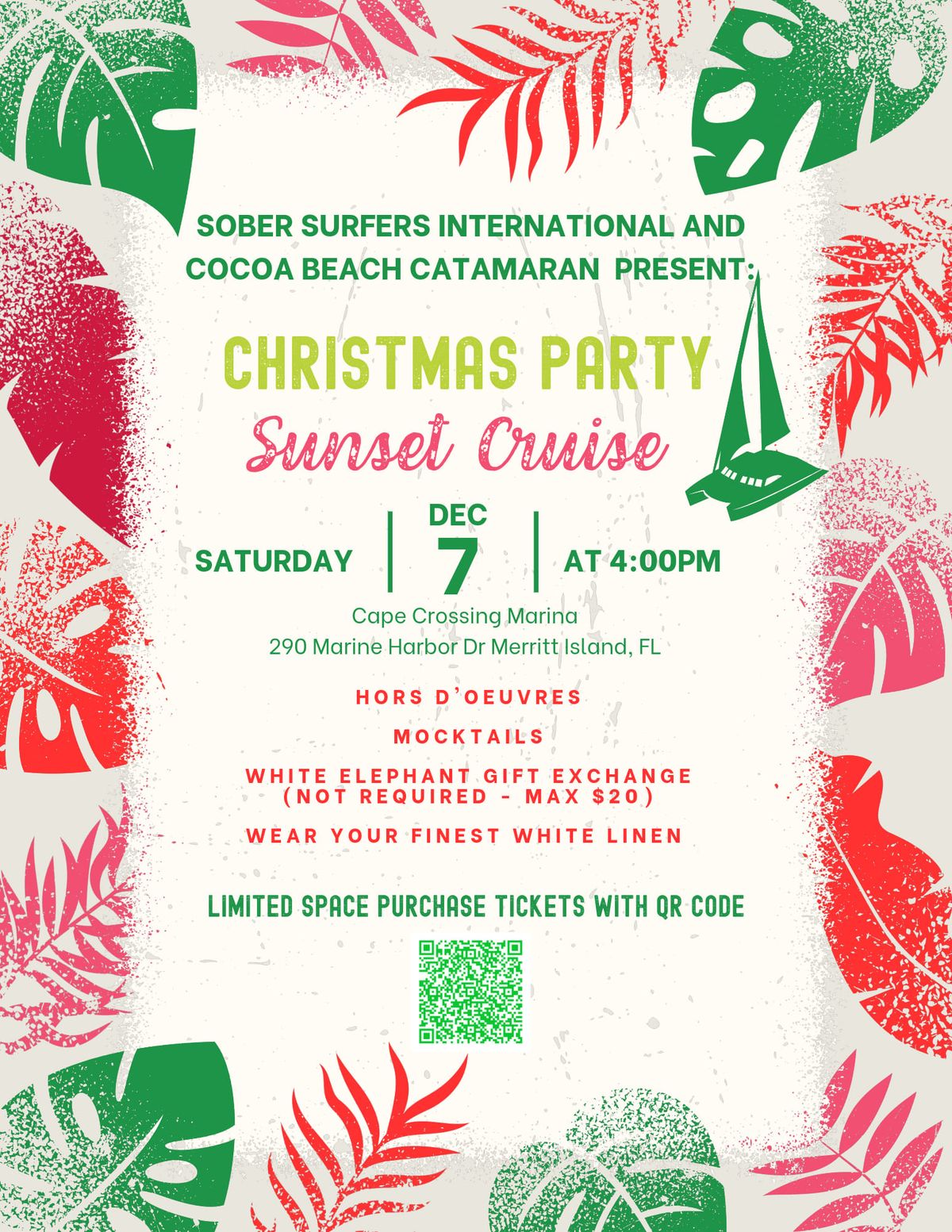 Sober Surfers Christmas Catamaran Cruise 