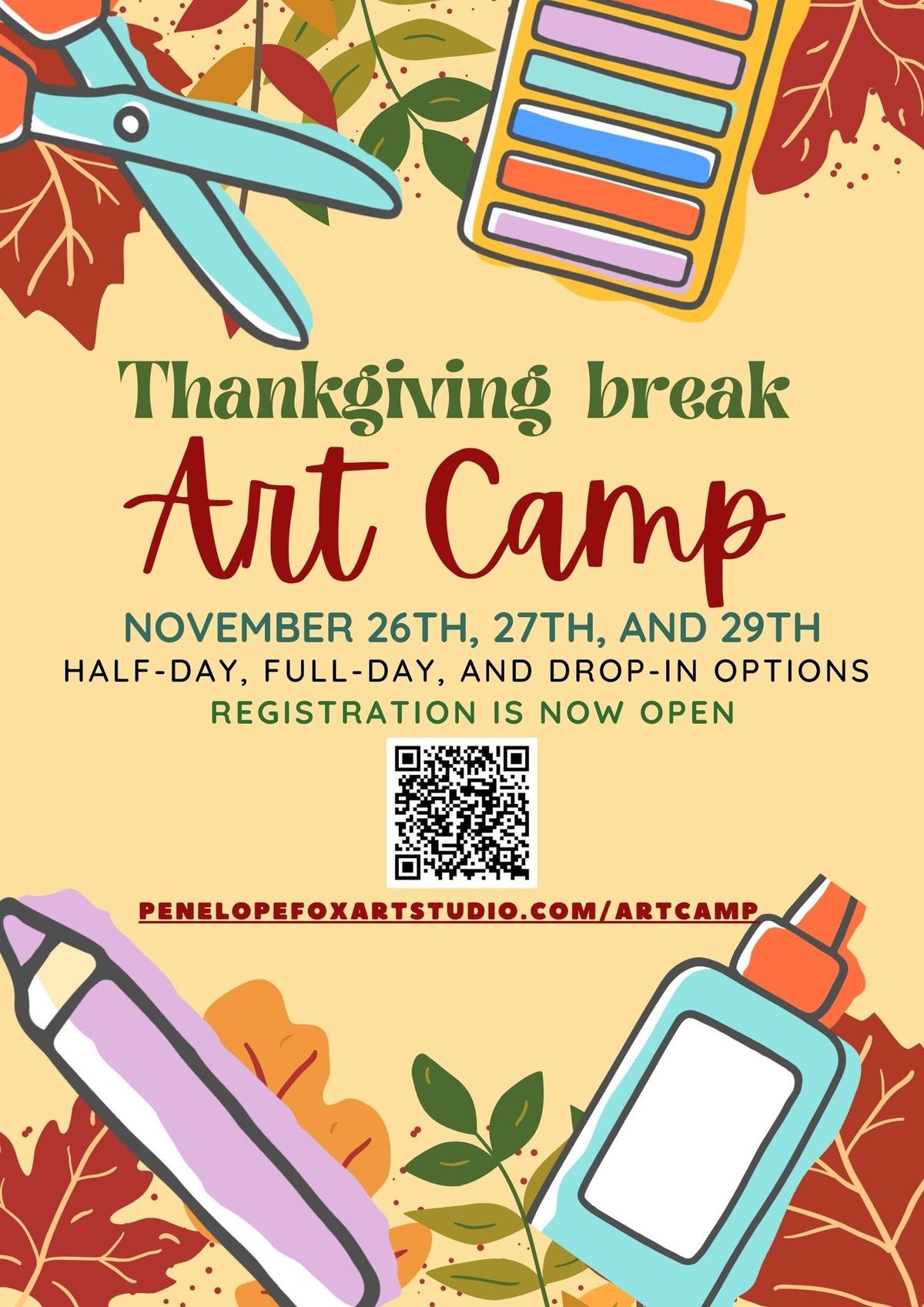 Thanksgiving Art Camp