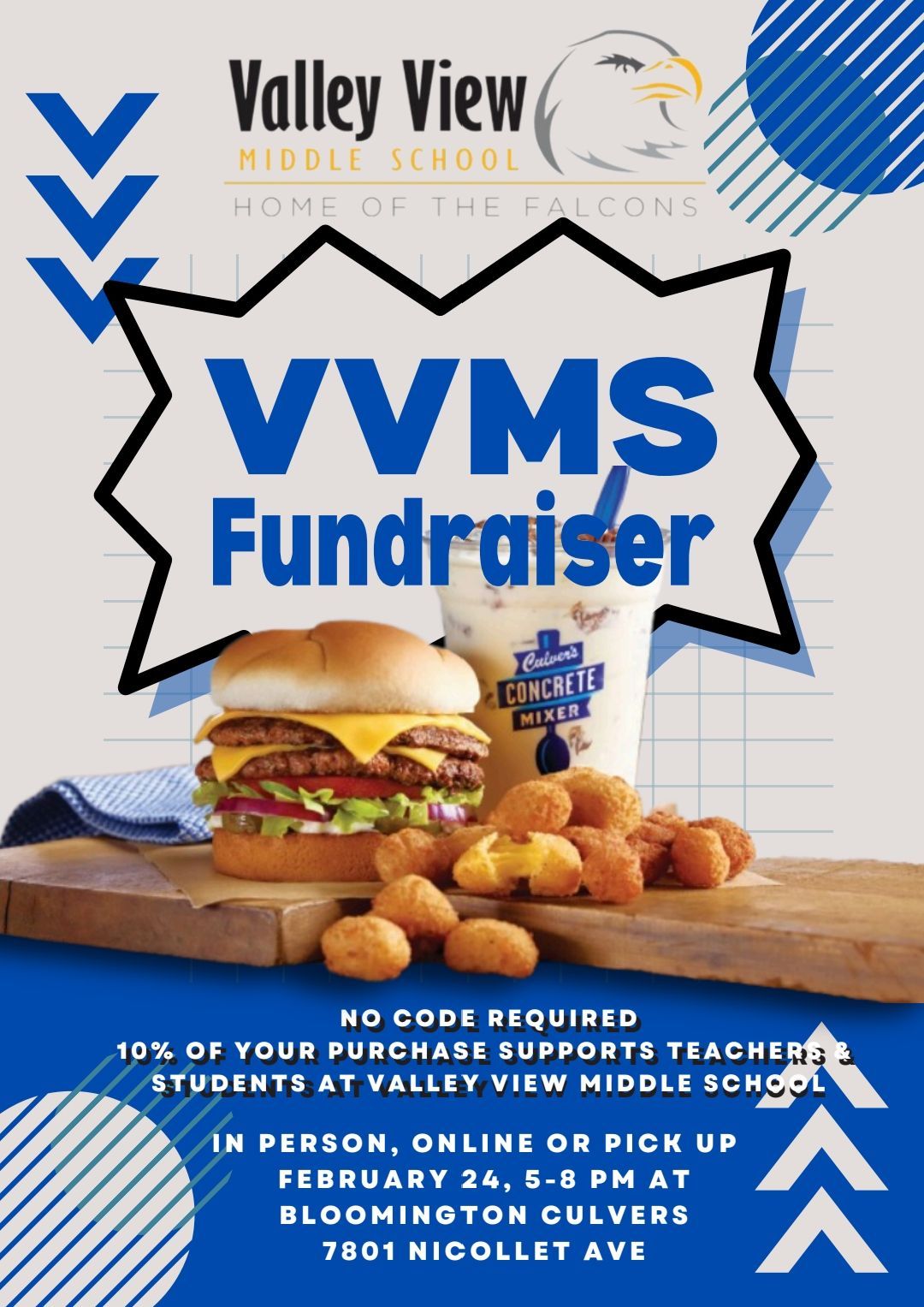 VVMS Culver's Fundraiser 