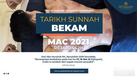 Tarikh Terbaik Berbekam Kajang Malaysia 3 March 2021