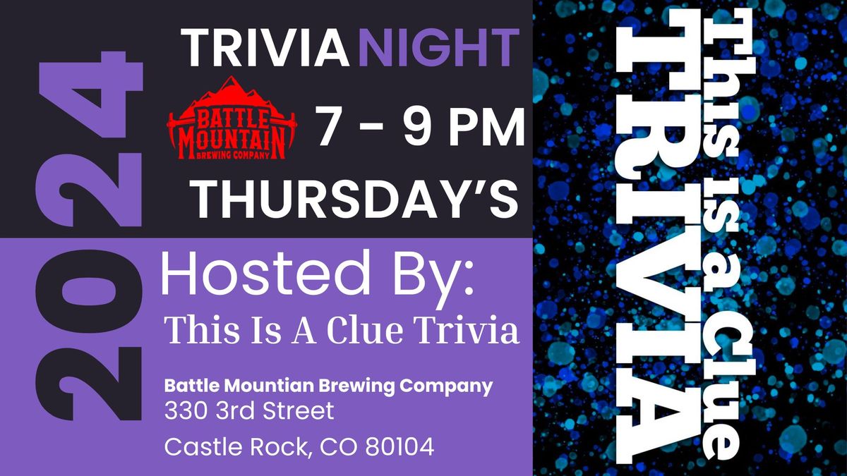 Trivia Night!!!