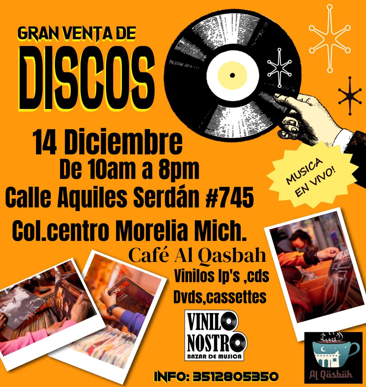 Gran Venta de Discos! Vinilos,cds, cassettes y dvds