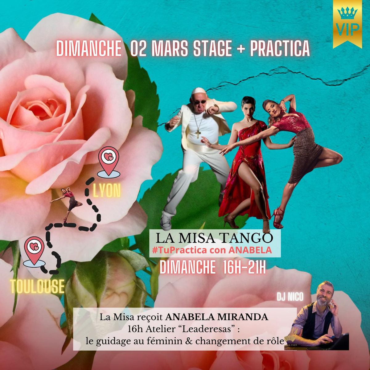 La Misa tango con la hermosa ANABELA, un poco de Lyon en Toulouse 