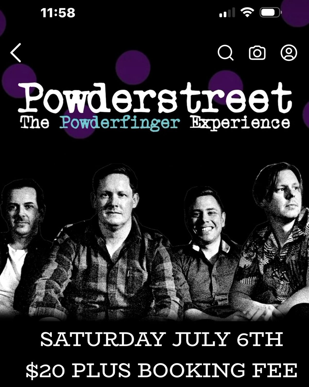Powderstreet- Powderfinger tribute show- along with Silverchair tribute show