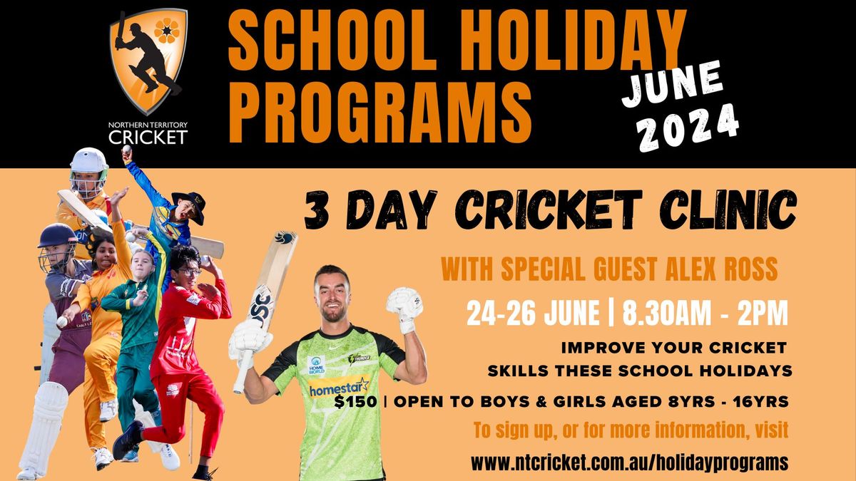 June School Holiday Programs - 3 Day Cricket Clinic