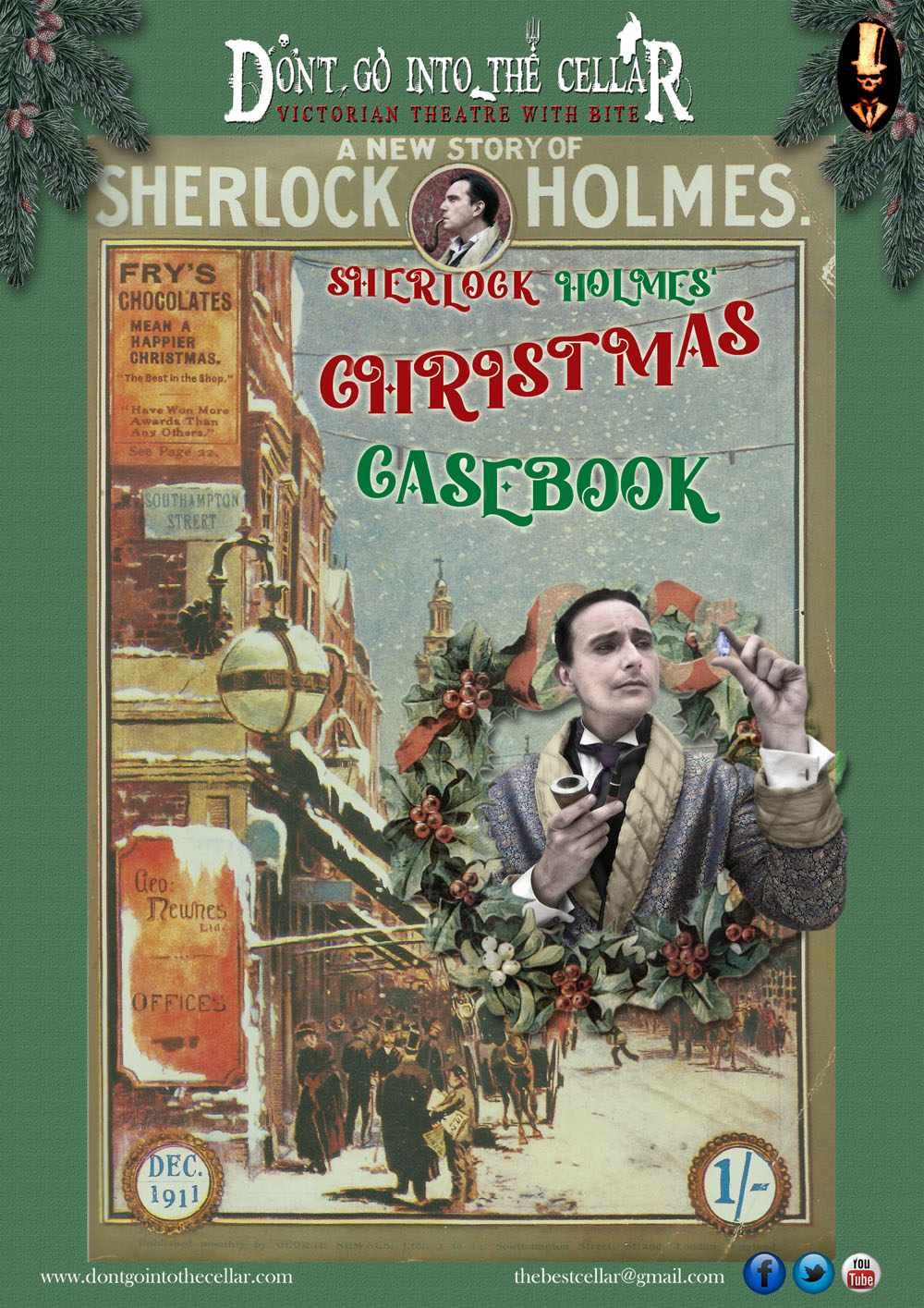 SOLD OUT Don't Go into the Cellar, Victorian Theatre presents "Sherlock Holmes\u2019 Christmas Casebook"