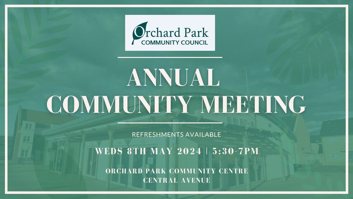 Annual Community Meeting