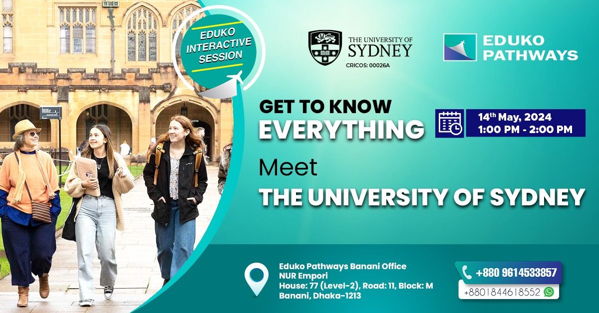 Eduko Interactive Session: Meet the University of Sydney