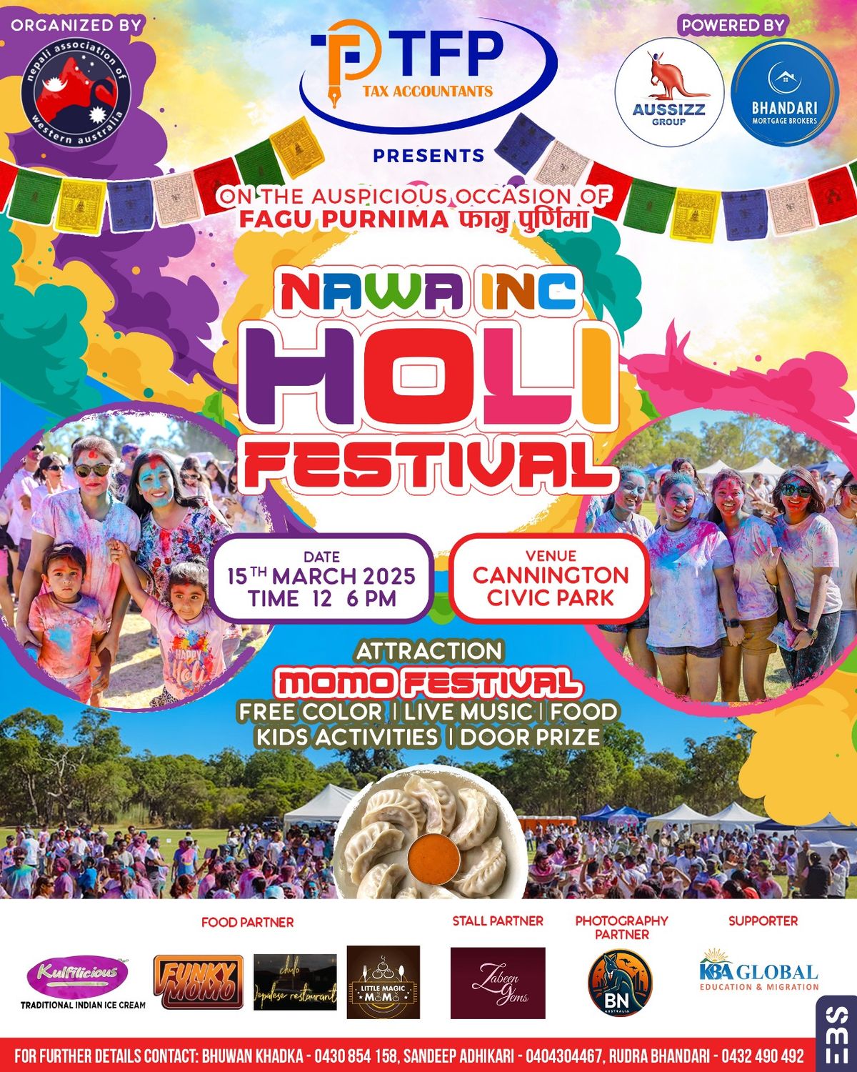 NAWA Inc Holi (color festival) - Fagu Purnima