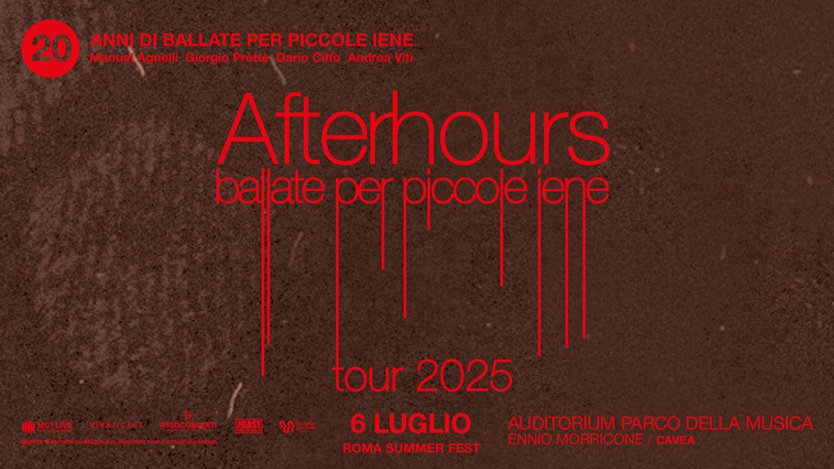 Afterhours al Roma Summer Fest 2025