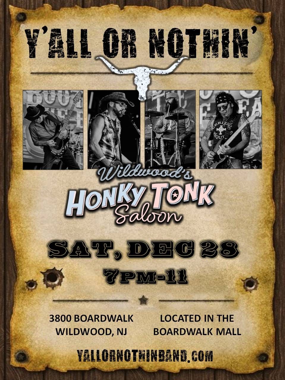 Y'all Or Nothin' @ Wildwood's HonkyTonk Saloon - Wildwood, NJ