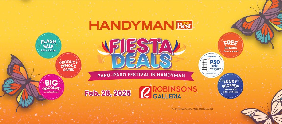 Fiesta Deals - Paru-paro Festival