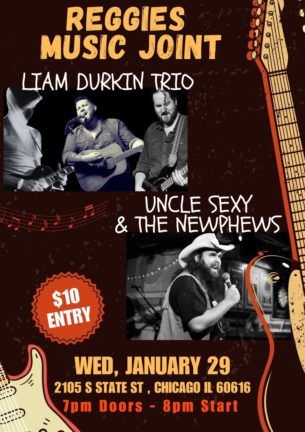 Liam Durkin Trio \/ Uncle Sexy @ Reggie\u2019s 