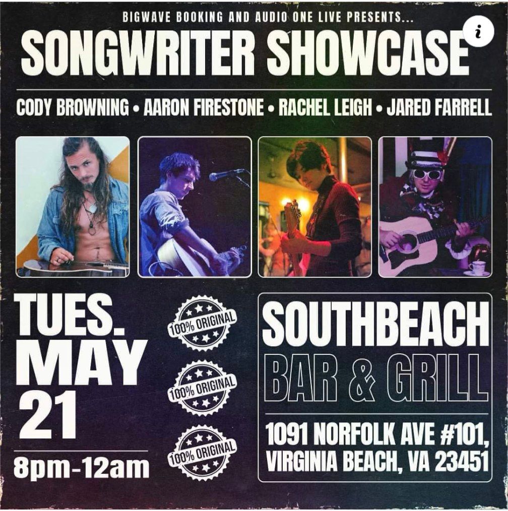 Singer Song Writer Showcase At South Beach Grill Presented by Audio One Live