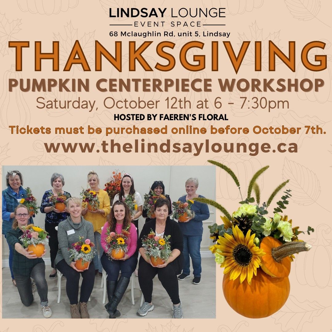 Thanksgiving Pumpkin Floral Workshop