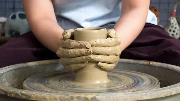 Parent and kid Pottery