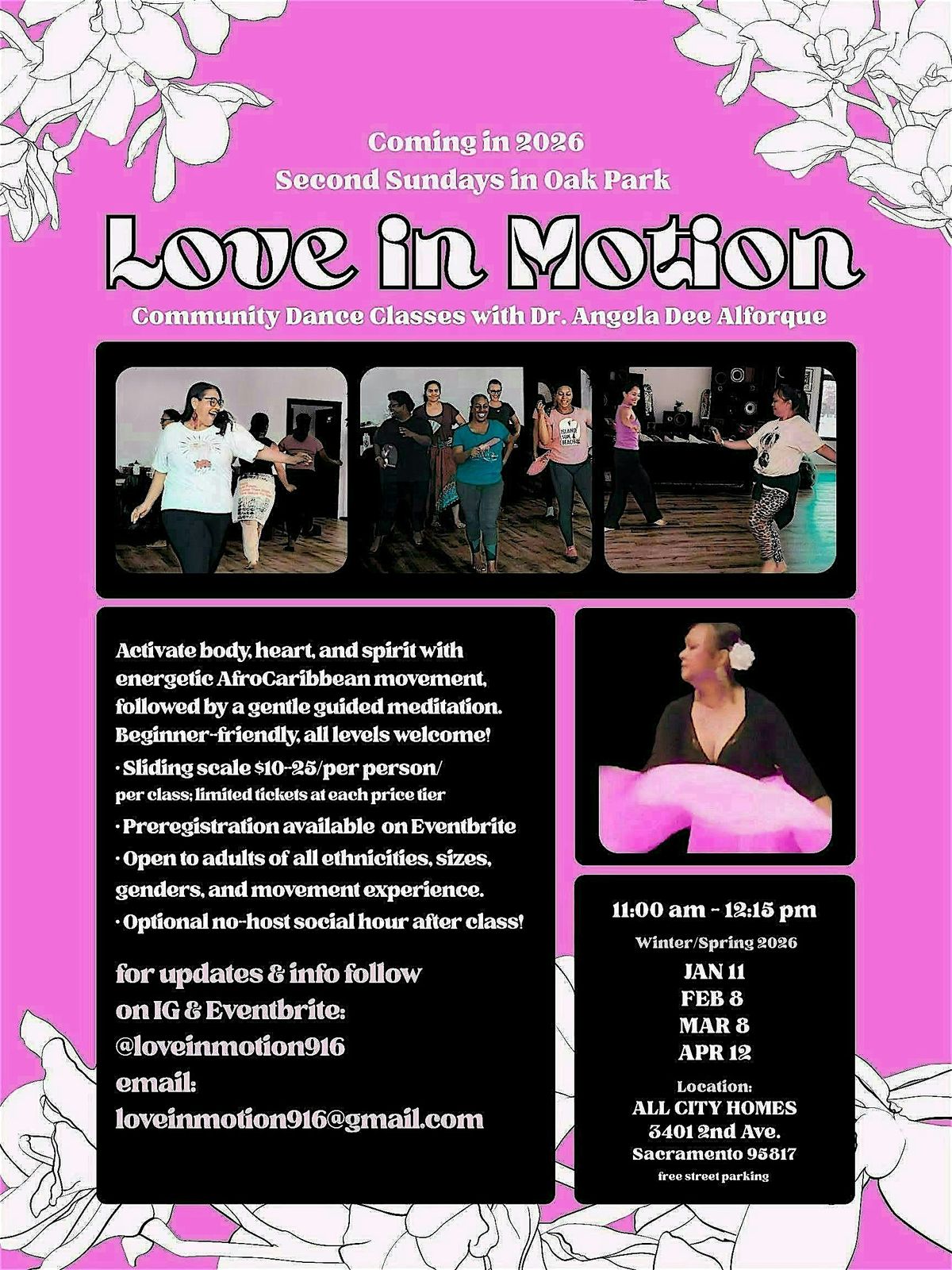 LOVE IN MOTION Community Dance Classes