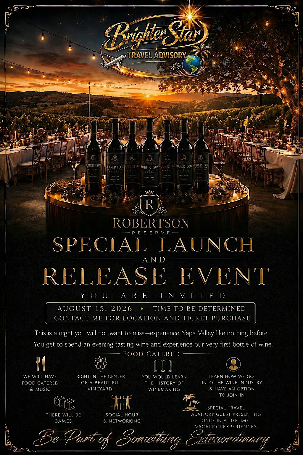 Wine Launch & Travel Showcase Event