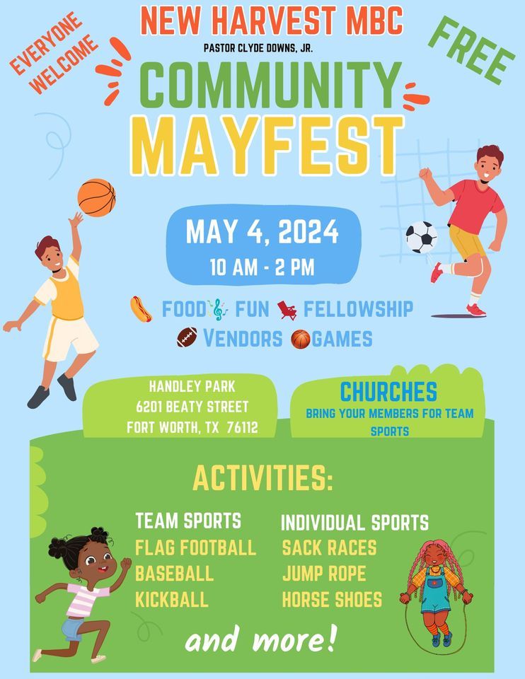 New Harvest Community MayFest - FREE