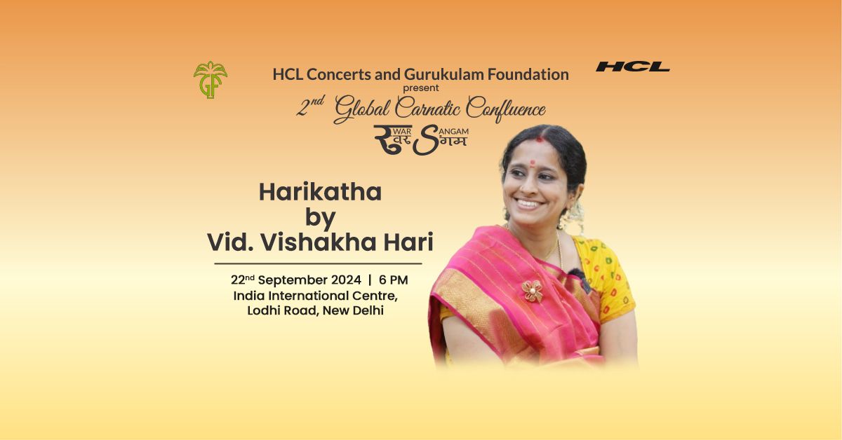 HCL Concerts | Gurukulam Foundation | Vid. Vishakha Hari | Physical Concert