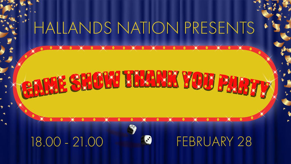 Thank You Party - Game show | Hallands Nation