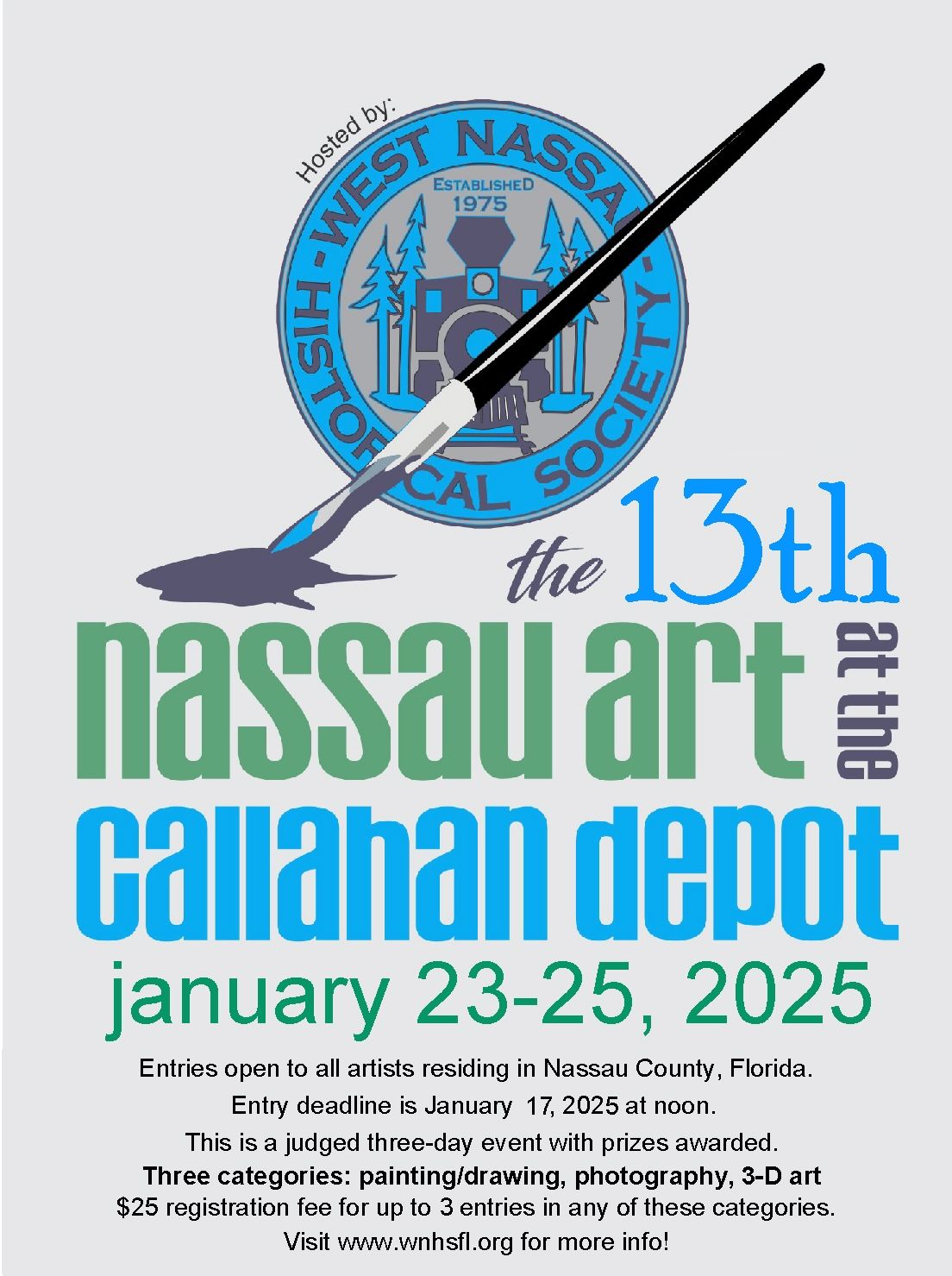 Nassau Art at the Callahan Depot Art Show and Art Sale