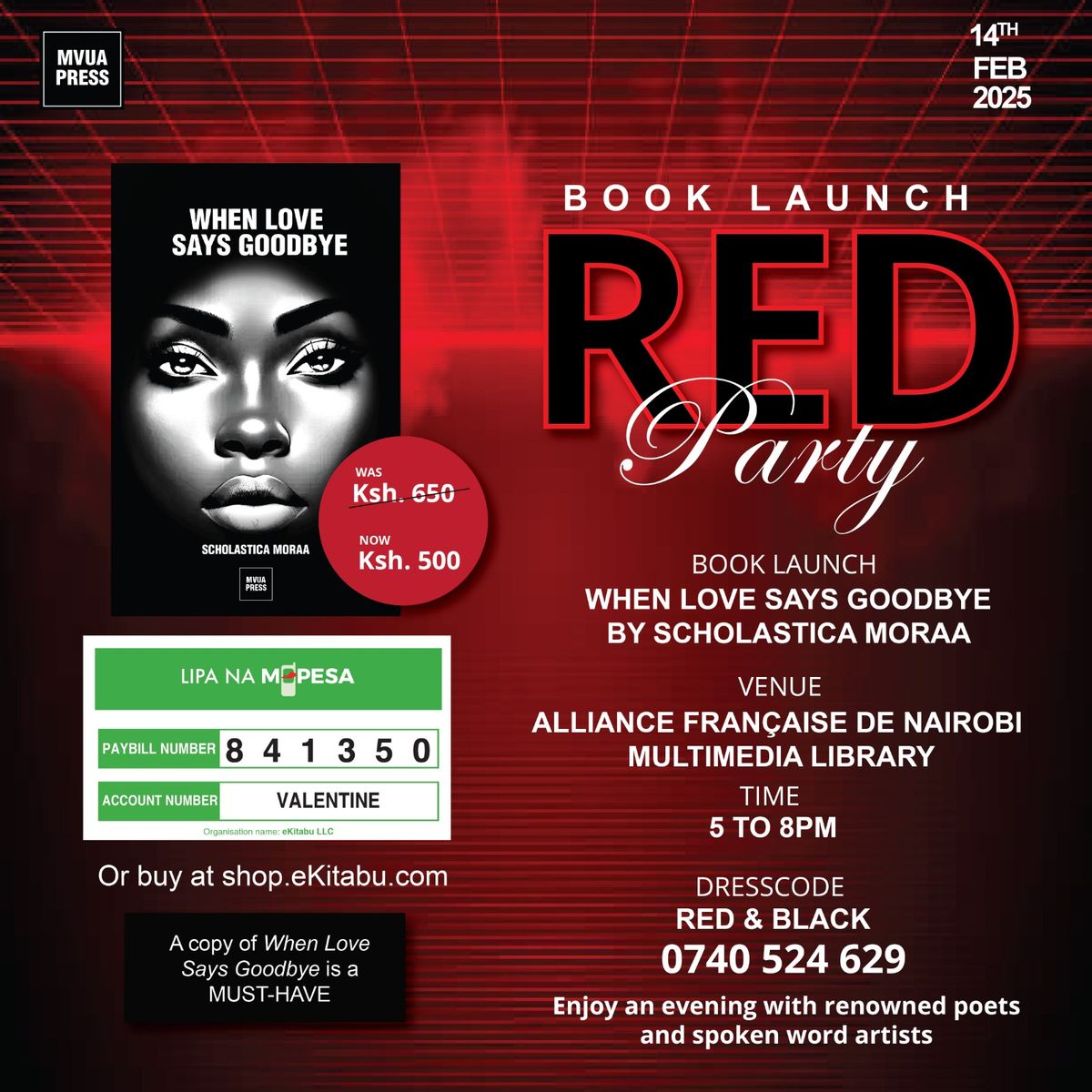 RED Party: When Love Says Goodbye Book Launch