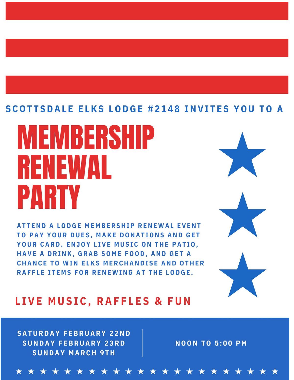 Membership Renewal Party