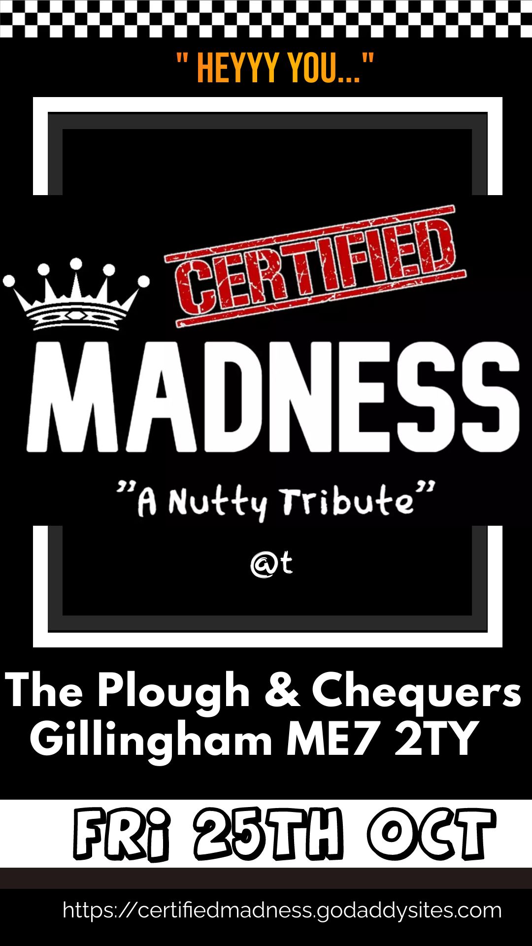 CERTIFIED MADNESS @ The Plough & Chequers, Gillingham