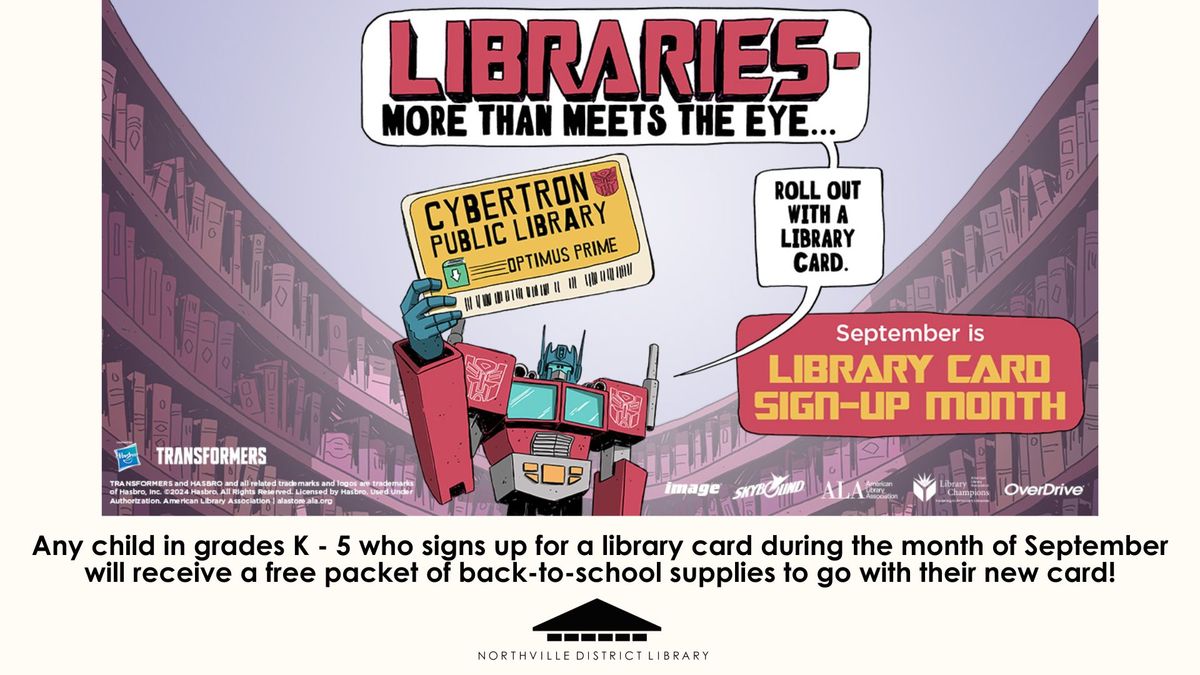 NDL: Library Card Sign-Up Month