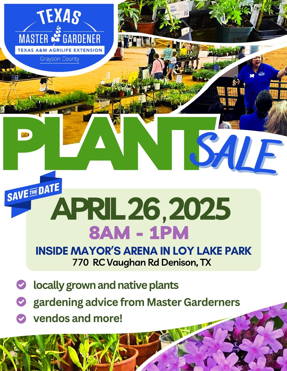 Annual Plant Sale: SAVE THE DATE!