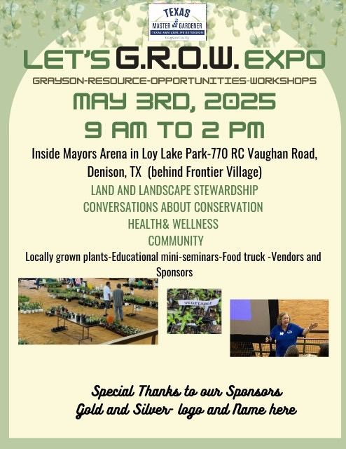 Let\u2019s G.R.O.W Expo: Spring Plant Sale