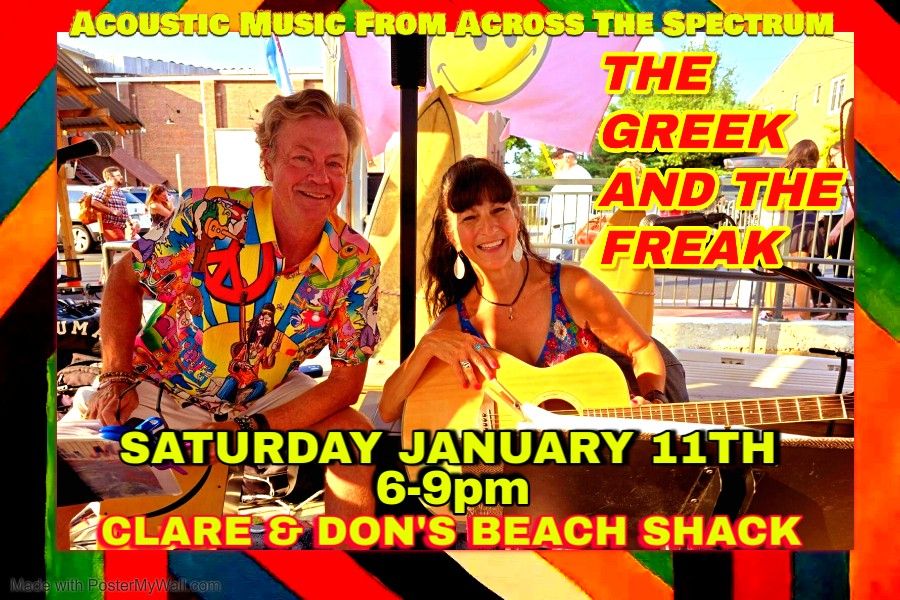 THE GREEK AND THE FREAK at CLARE & DON'S SAT 1\/11