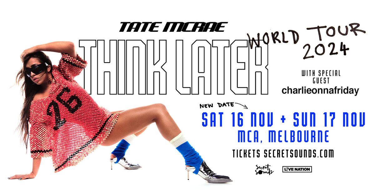 Tate McRae - Think Later World Tour | Melbourne [NEW DATE ADDED]
