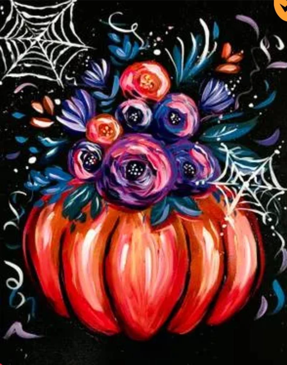 Paint Nite: Spooky Pumpkin Bouquet