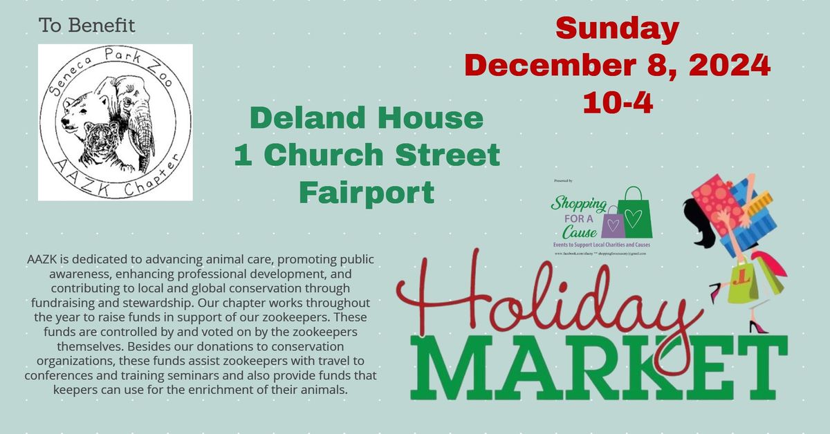 Holiday Market to benefit the Seneca Park Zoo Association of Zookeepers Chapter