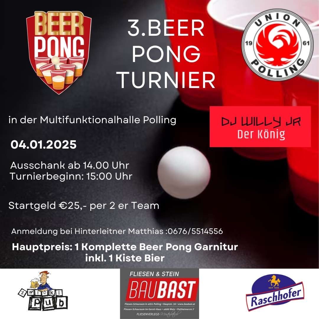 3. Beer Pong Turnier \ud83c\udf7b