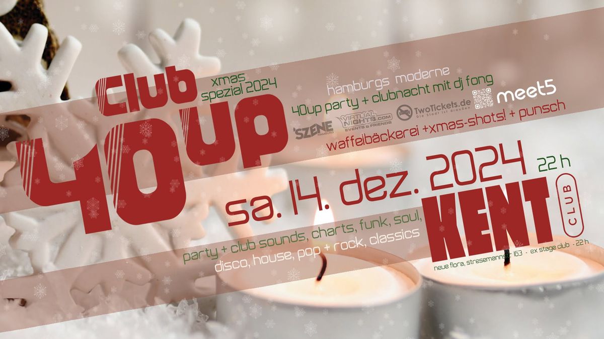 Club40up Weihnachts-Special - die moderne Club Party f\u00fcr die Generation 40up