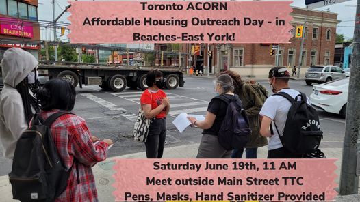 Beaches-East York Affordable Housing Outreach Day!