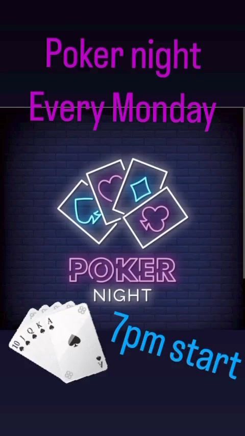 Poker Night every Monday