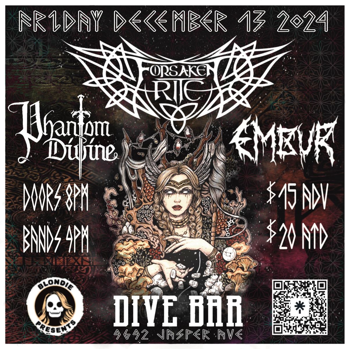 Forsaken Rite EP release, w\/ Phantom Divine, Embur