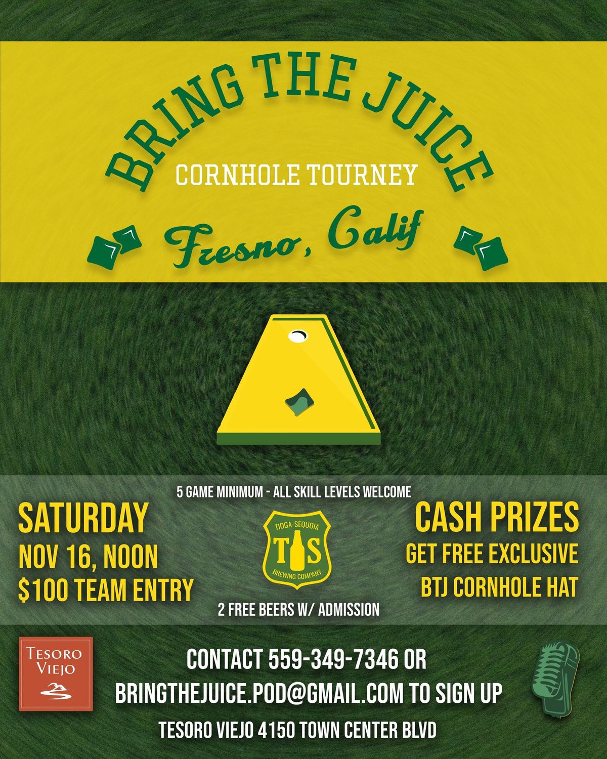 BRING THE JUICE \ud83e\uddc3 CORNHOLE TOURNAMENT 