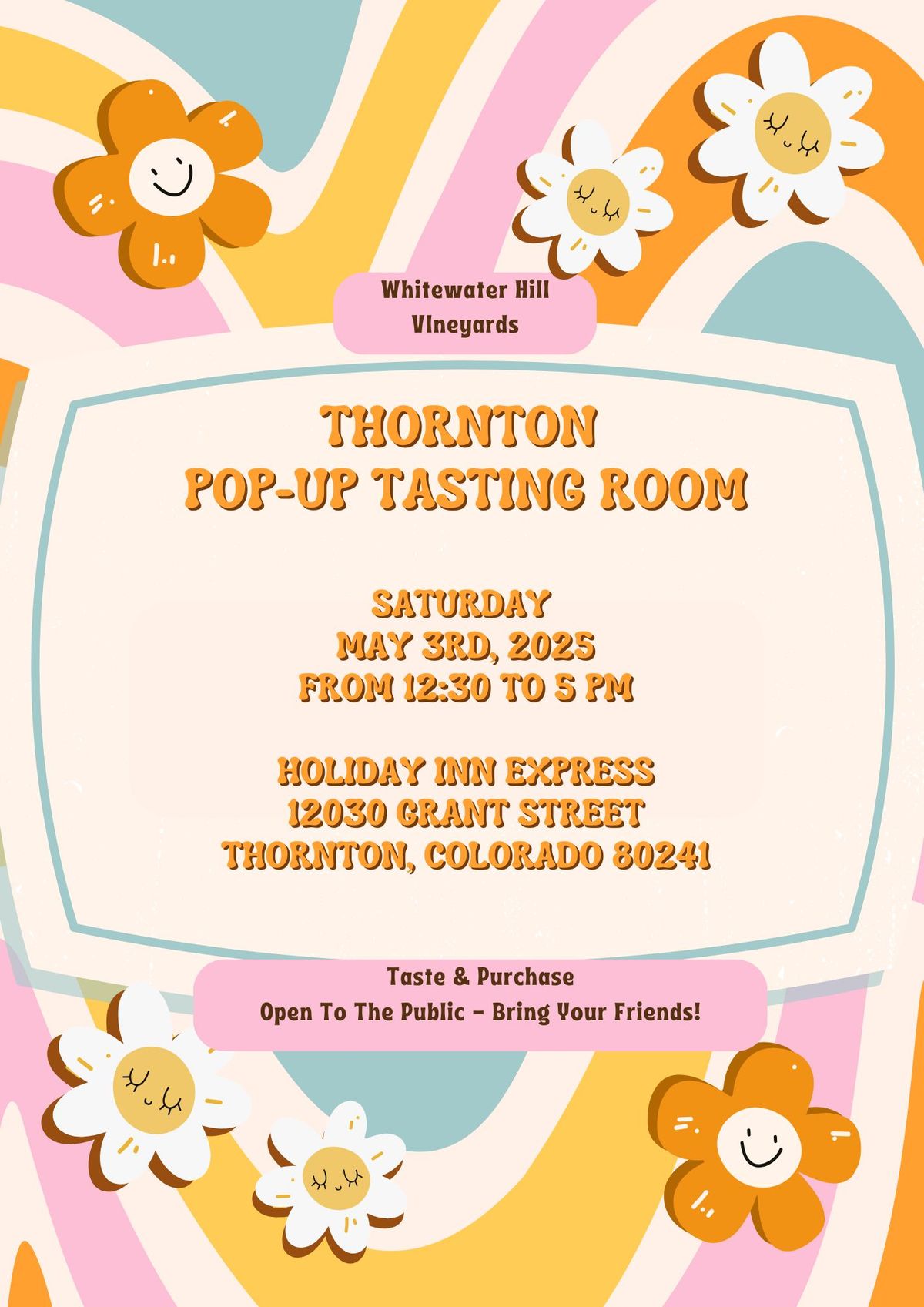 May 2025 Thornton Front Range Pop-Up Tasting Room