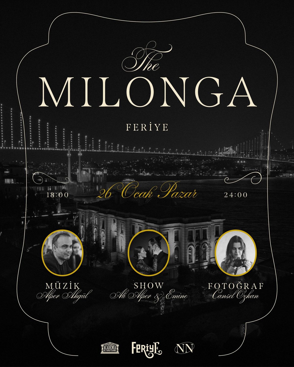 MILONGA FER\u0130YE | \u0130stanbul\u2019un Bo\u011faz Milongas\u0131, 26 Ocak Pazar 18:00-24:00