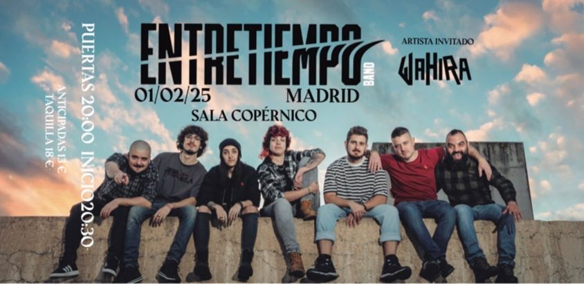 Entretiempo en Madrid presentando "Motor y al Aire" + Wahira