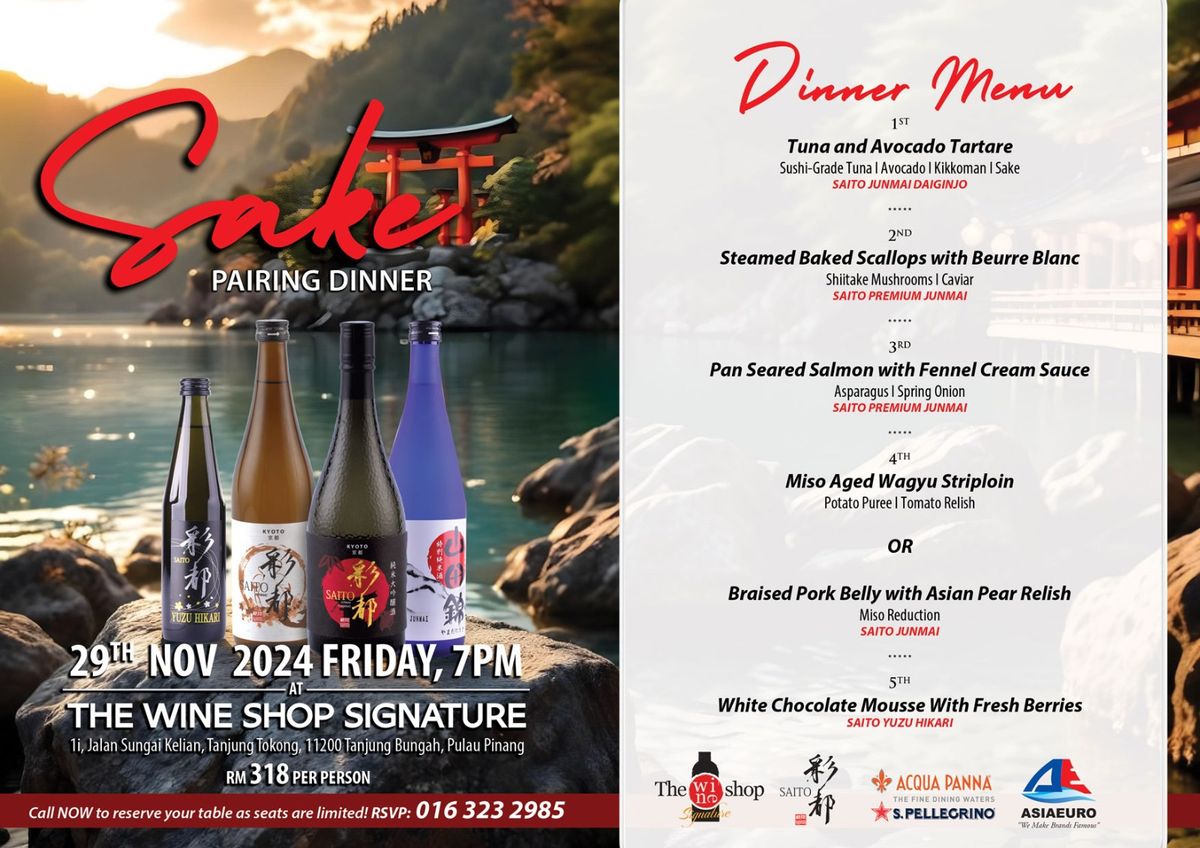 Sake Pairing Dinner