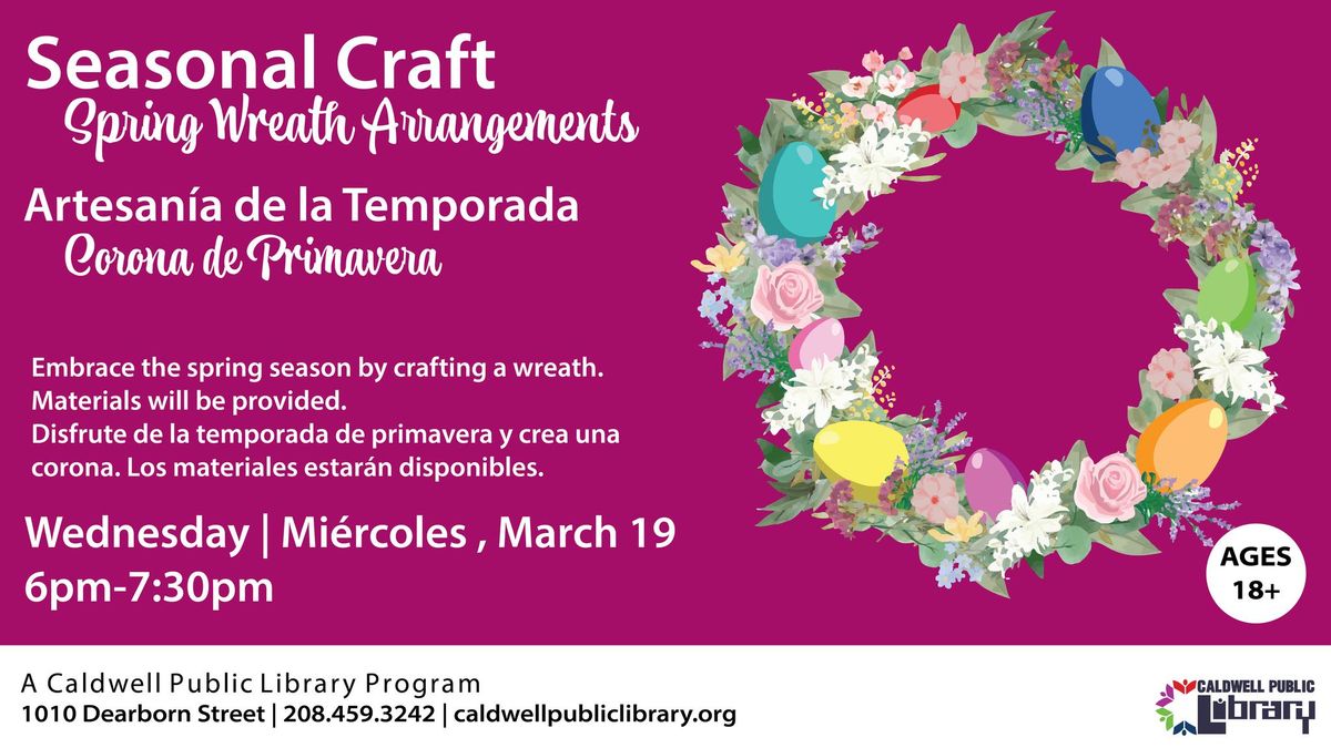 Seasonal Craft: Spring Wreath Arrangements